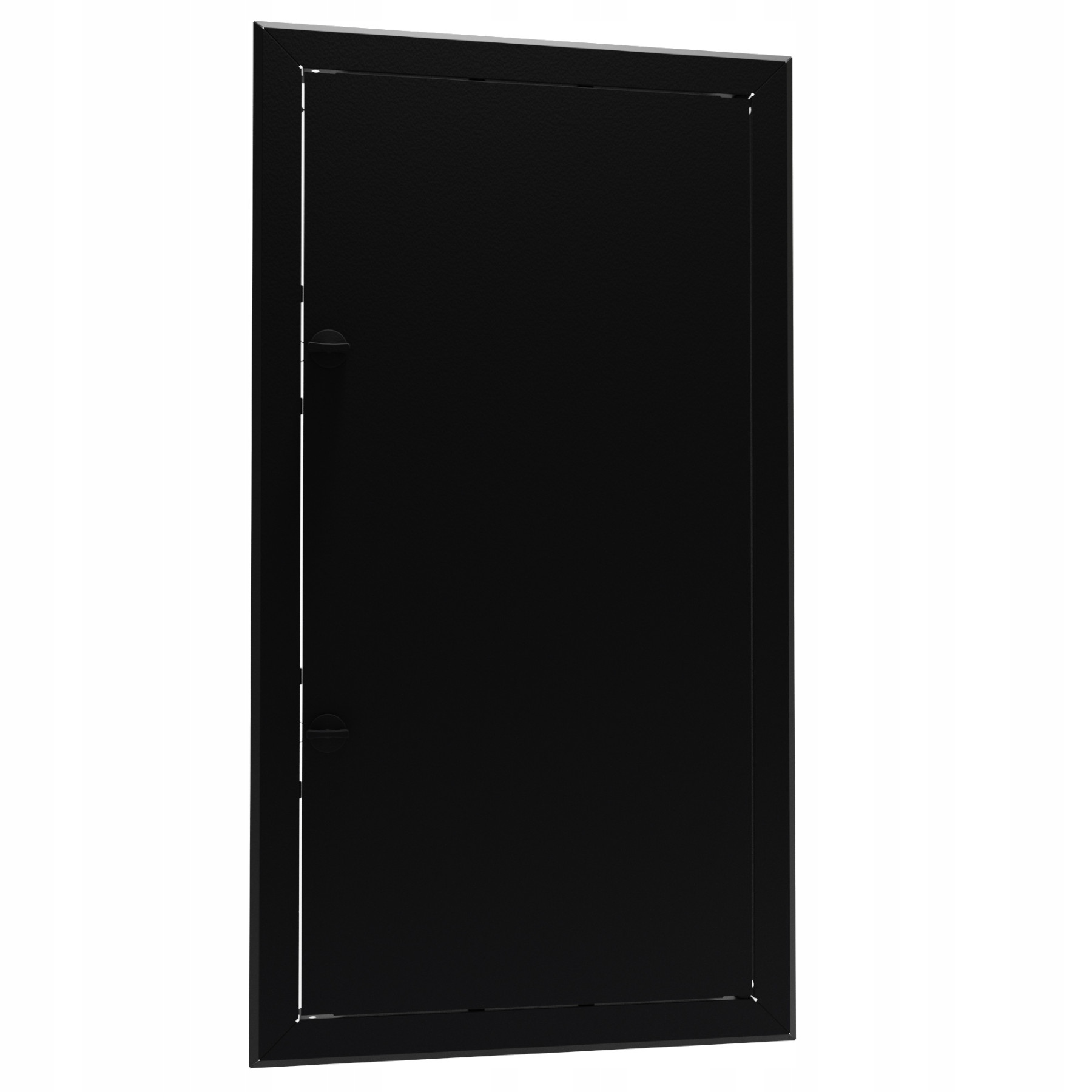 Revizní dvířka kovová, černá, krytka pro instalaci Wod Kan Gaz Co 60x110