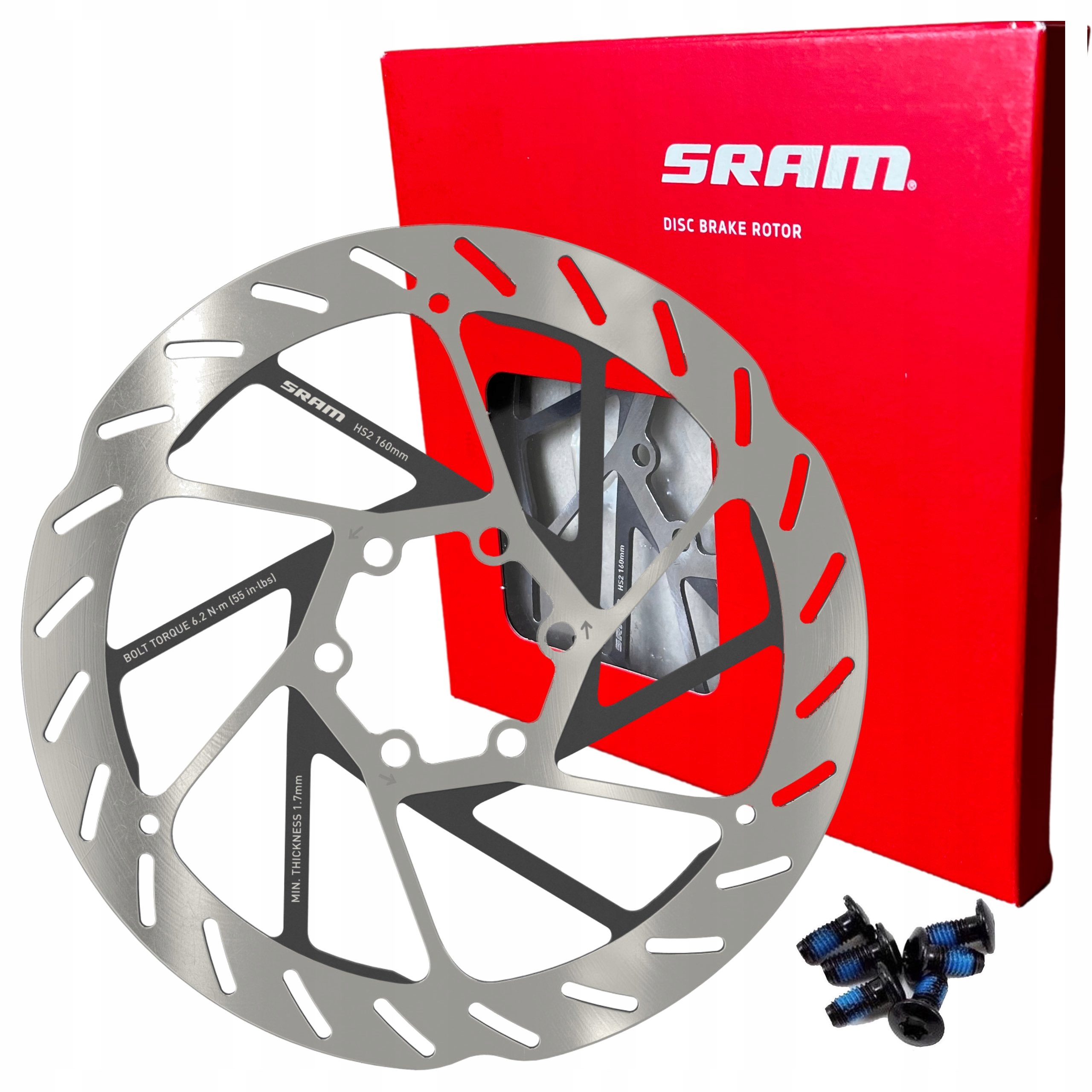 Rowerowa Tarcza Hamulcowa Sram HS2 6 śrub 160mm Oryginalna Box