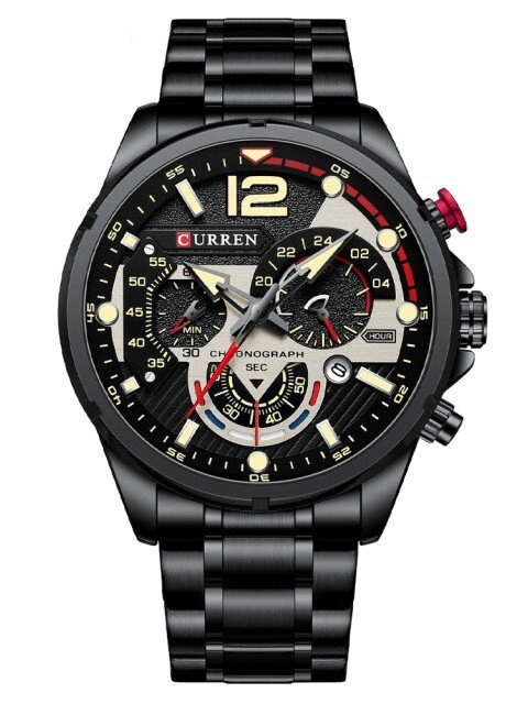 Pánské Hodinky Curren 8395 Chronograf Gravírování