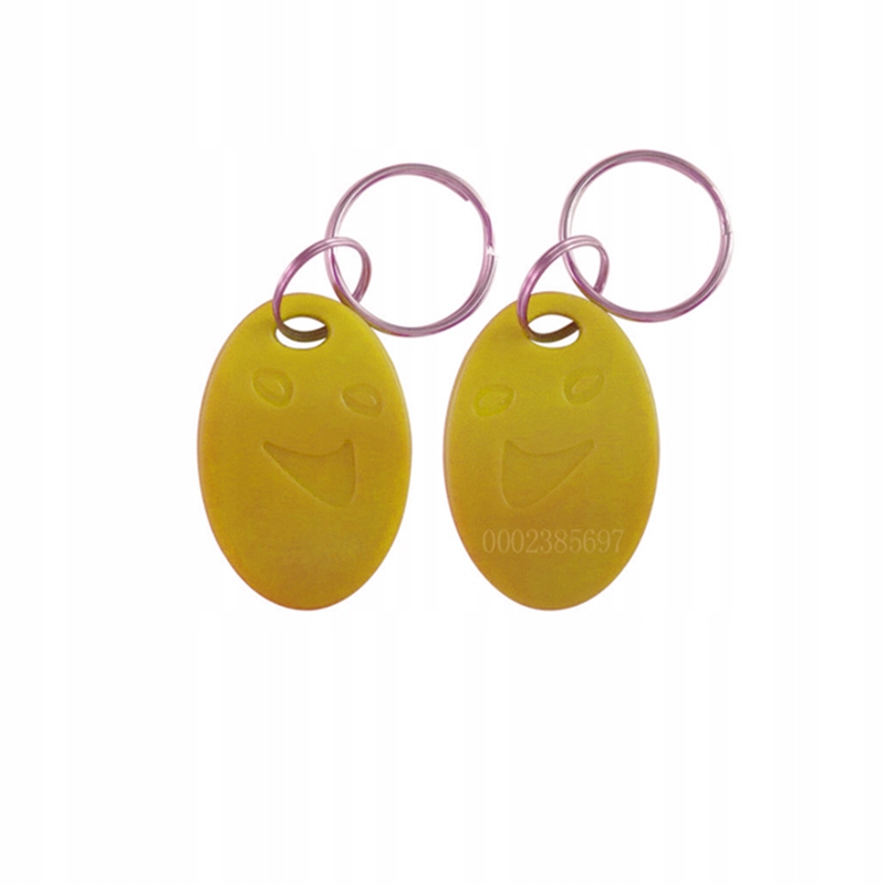 BRELOK RFID ZAKODOWANY ZASIĘG 10 CM 125 KHZ ŻÓŁTY