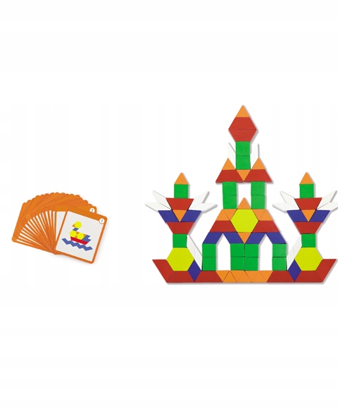 Drewniana Magnetyczna układanka geometryczna Viga