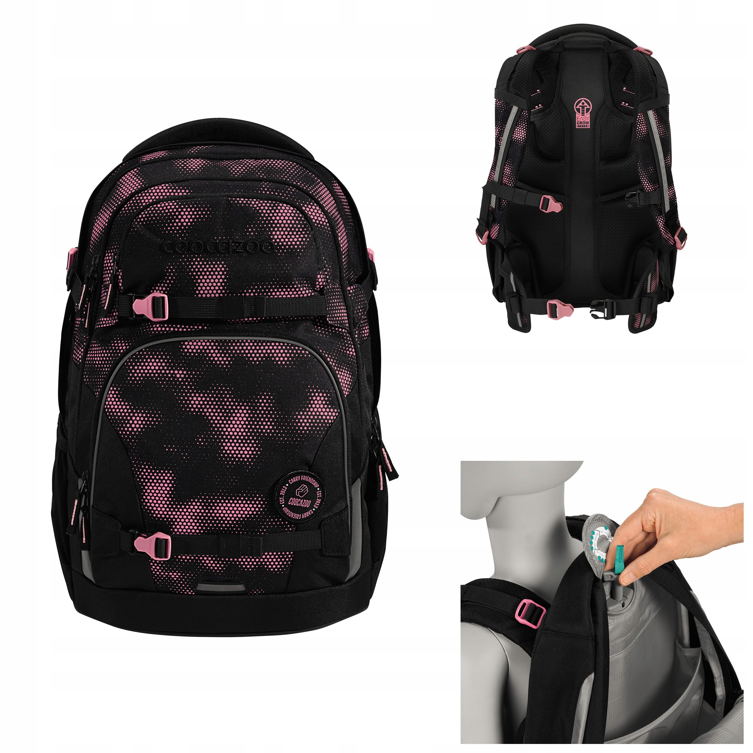 Plecak szkolny młodzieżowy Coocazoo Porter 35L ergonomiczny 135 180 cm
