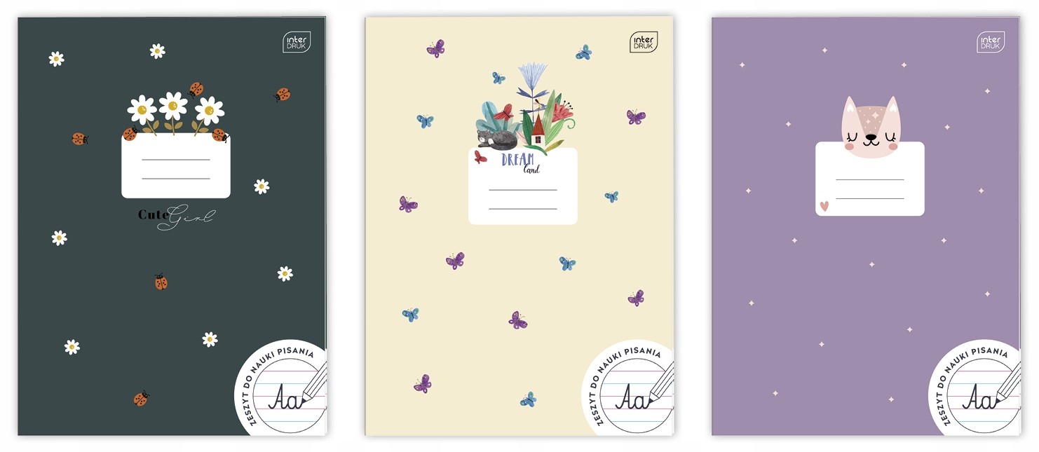 ZESZYT A4/32K 3 LINIA KOLOR UV GIRLS A'10 4307