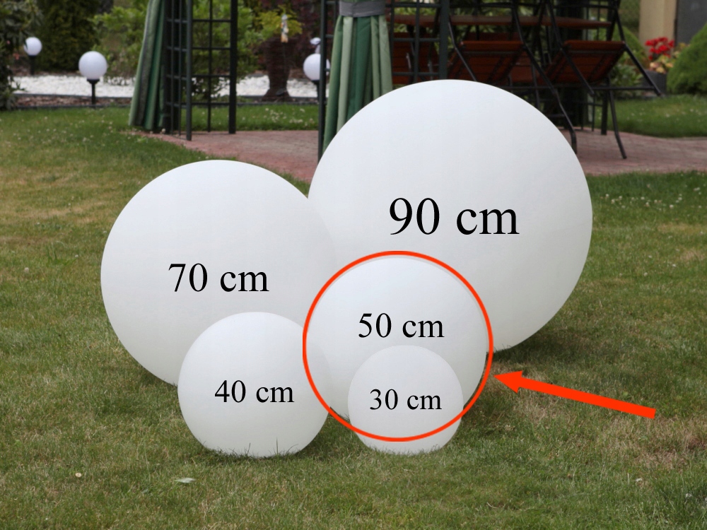 Kula lampa nad basen 50 cm - 9W LED, Made in Italy Marka inna