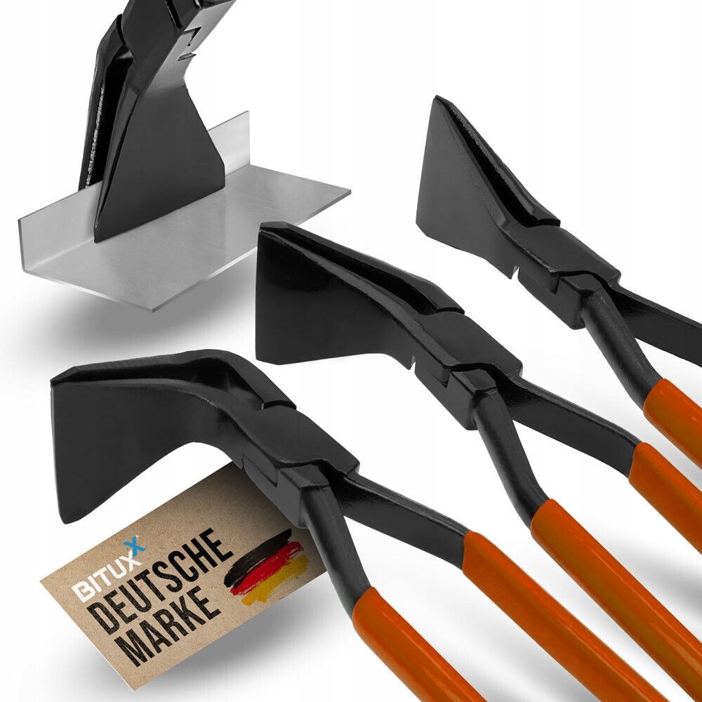 Kleštičky pokrývačské sada 3ks Červené pro ohýbání plechů