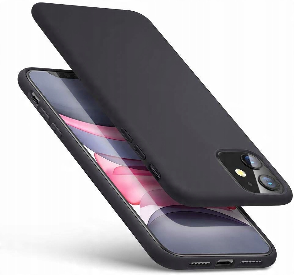 

Etui Black Soft Matt Tpu Szkło do Iphone 11