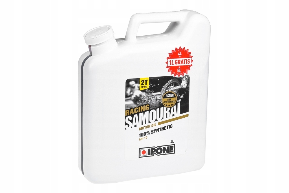 Motorový olej Ipone Samourai Racing 2T, 5 litrov (syntetický)