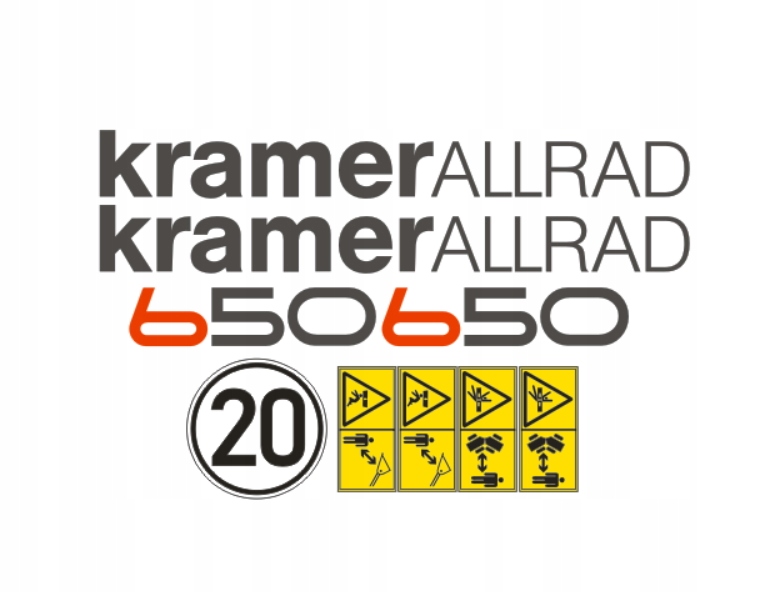 Samolepky s nálepkou Kramer Allrad 650