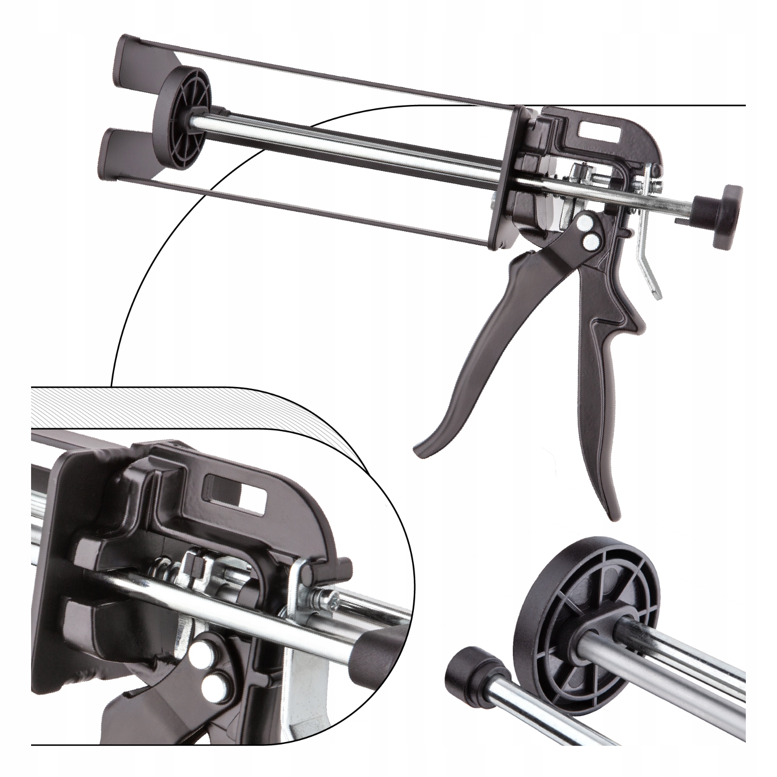 Pistole na chemickou kotvu Vytlačovač epoxidových lepidel 490 ml 10:1