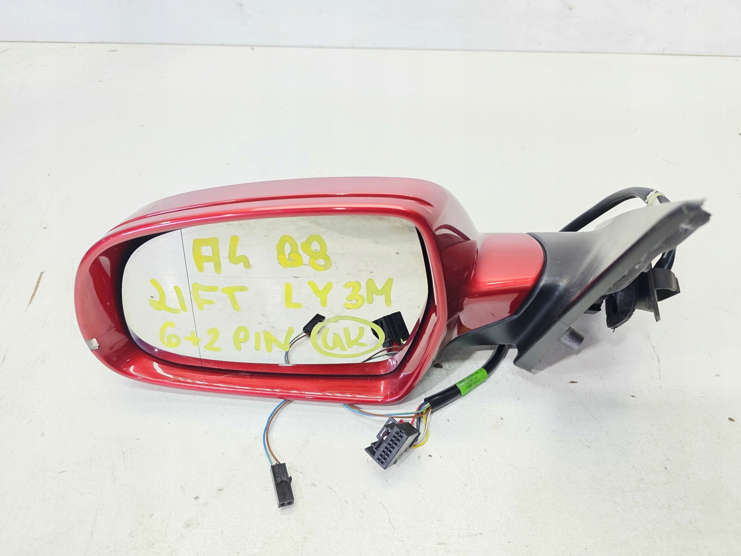 mirror exterior left AUDI A4 B8 LIFT LY3M 6+2 PIN UK