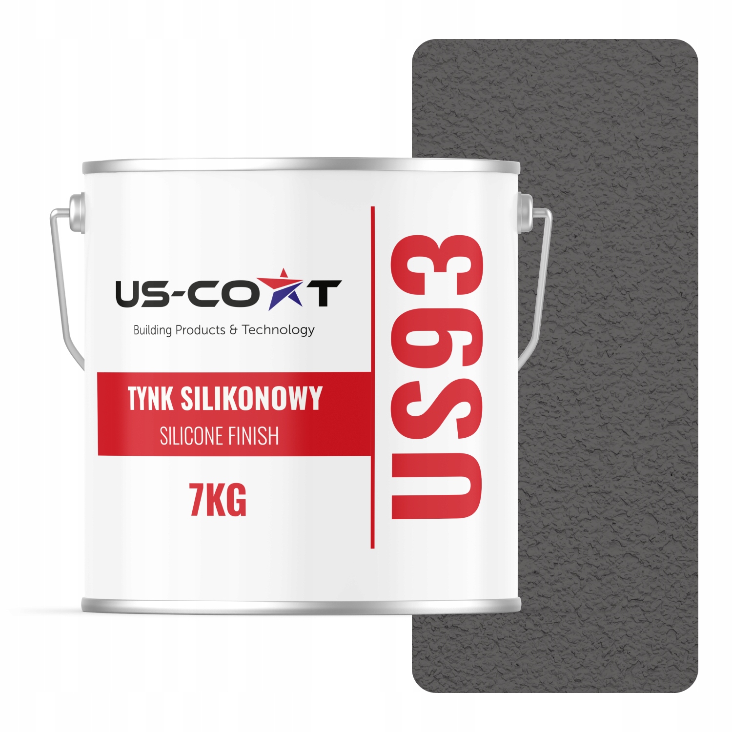 Silikonová Fasádní Omítka Šedá Tmavá F276 7 Kg Beránek Granulace 3.0 mm