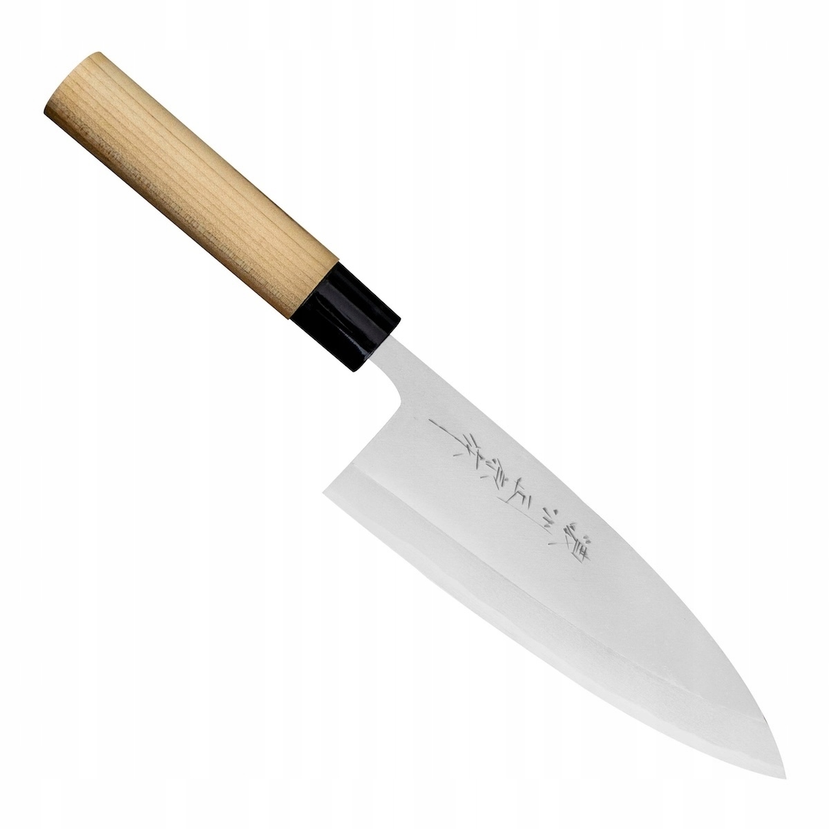 Satake Shirogami#2 Pro Japonský ostrý kuchynský nôž Deba na filetovanie 18 cm