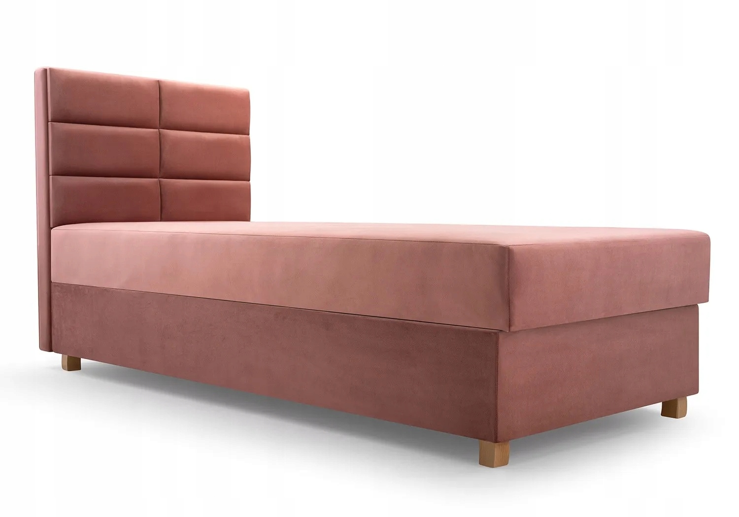 Piano Čalouněná postel 80x200 růžový kontejner matrace Výrobce