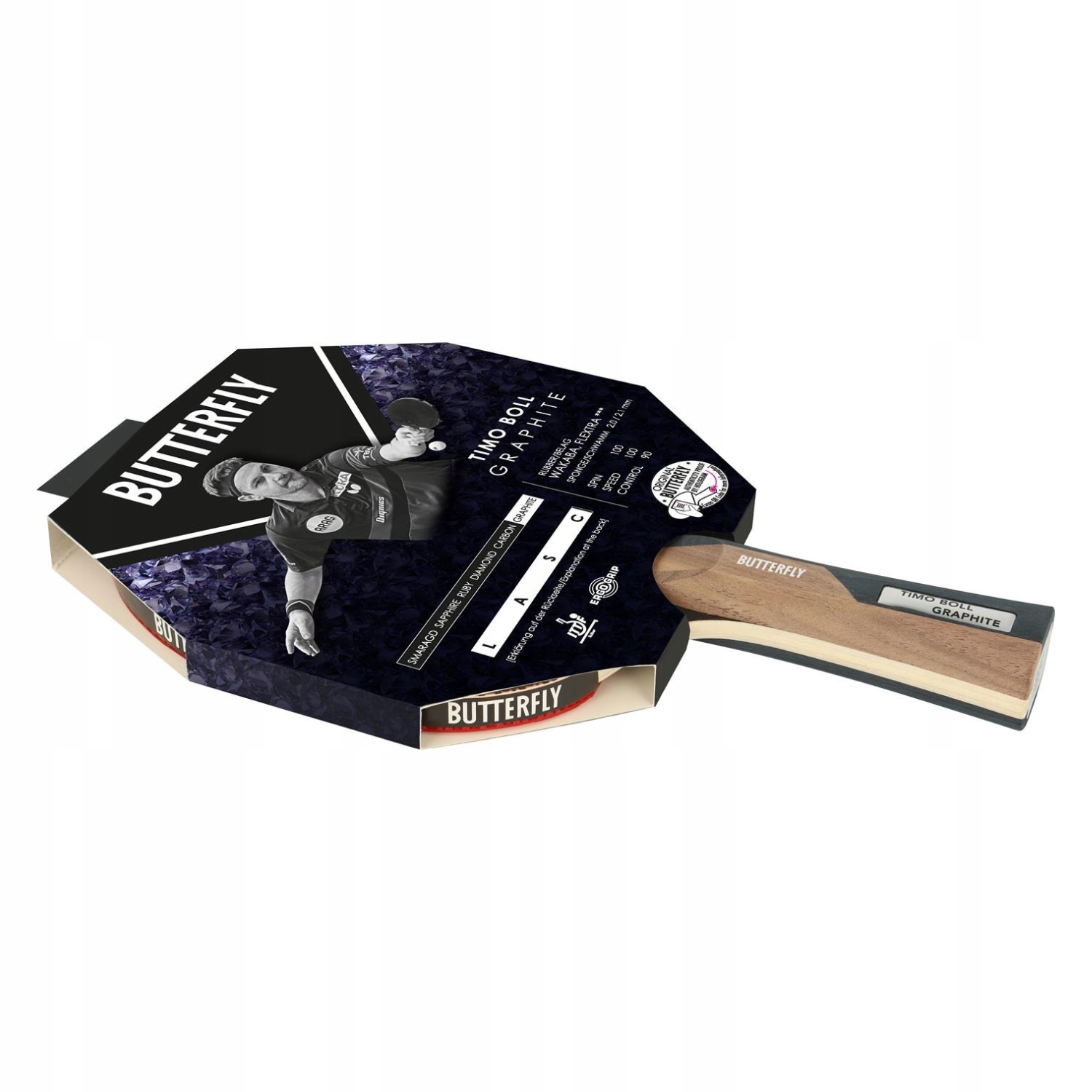 Rakietka do Tenisa Stołowego Ping Ponga Butterfly Timo Boll Graphite