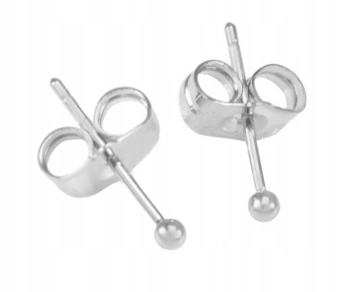 

Kolczyki Srebrne Kulki 2 mm Stal Chirurgiczna
