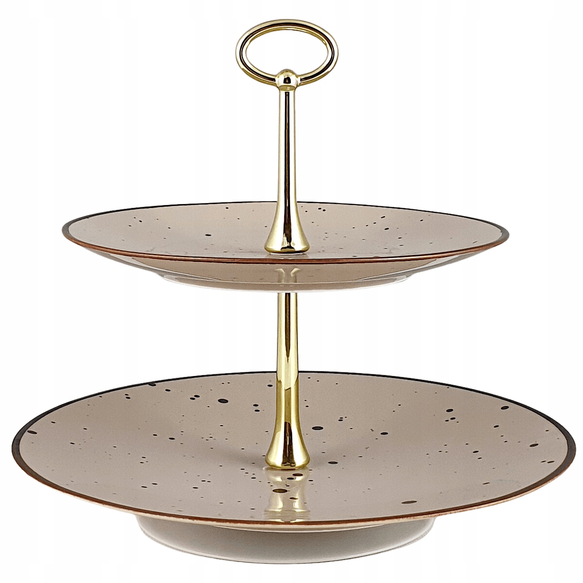 Cottage Cappuccino Etažerka/ Patera 2 Úrovňová Alumina Bogucice