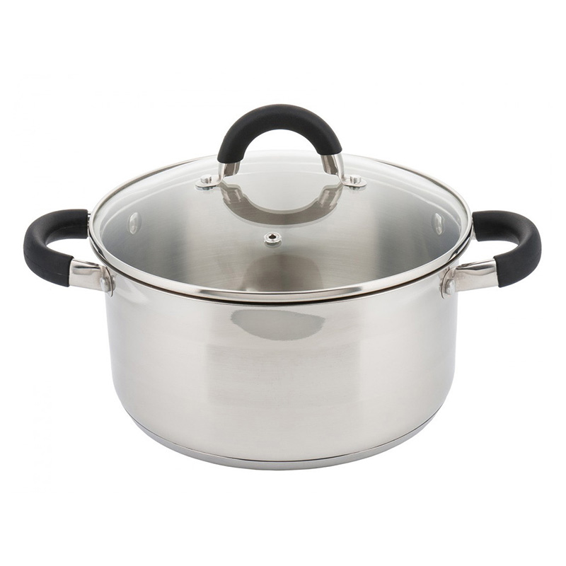 

Garnek stalowy uchwyty silikonowe 1.5l 16cm stal