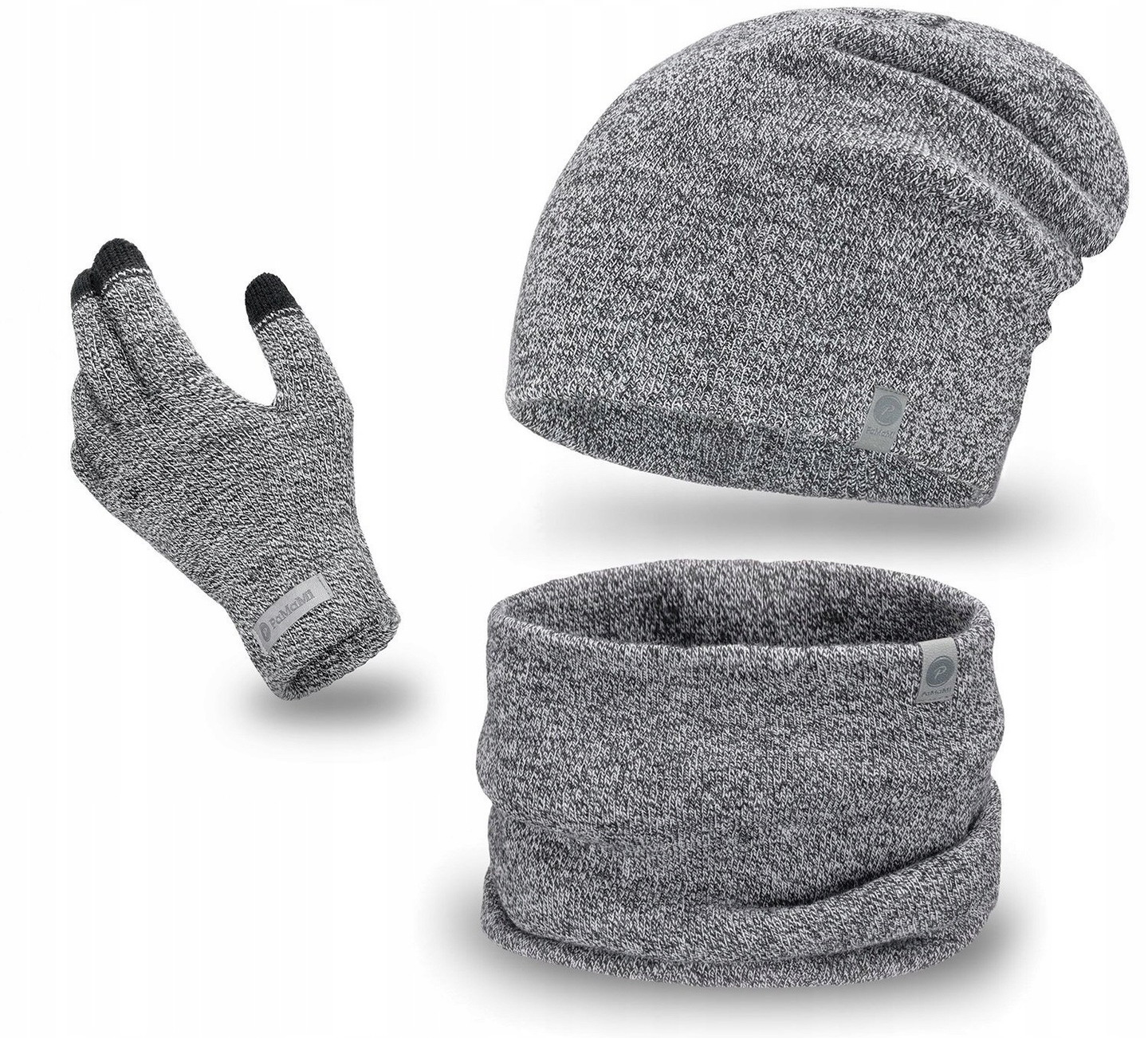 

Komplet Zimowy czapka beanie Komin Rękawice dotyk