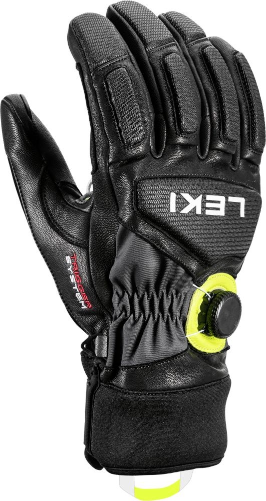 Lyžařské rukavice Griffin Tune 3D Boa black lemon Leki