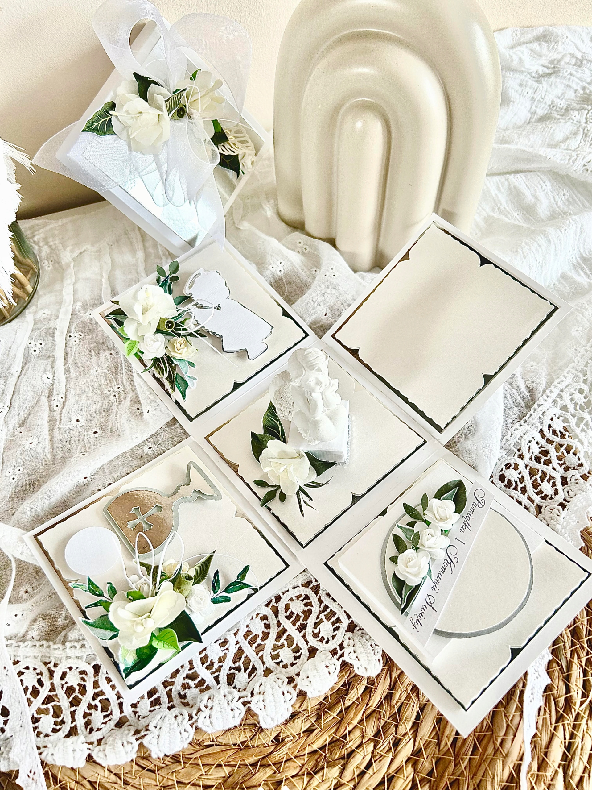 Suvenýr I. svatého přijímání exploding box přání dárek