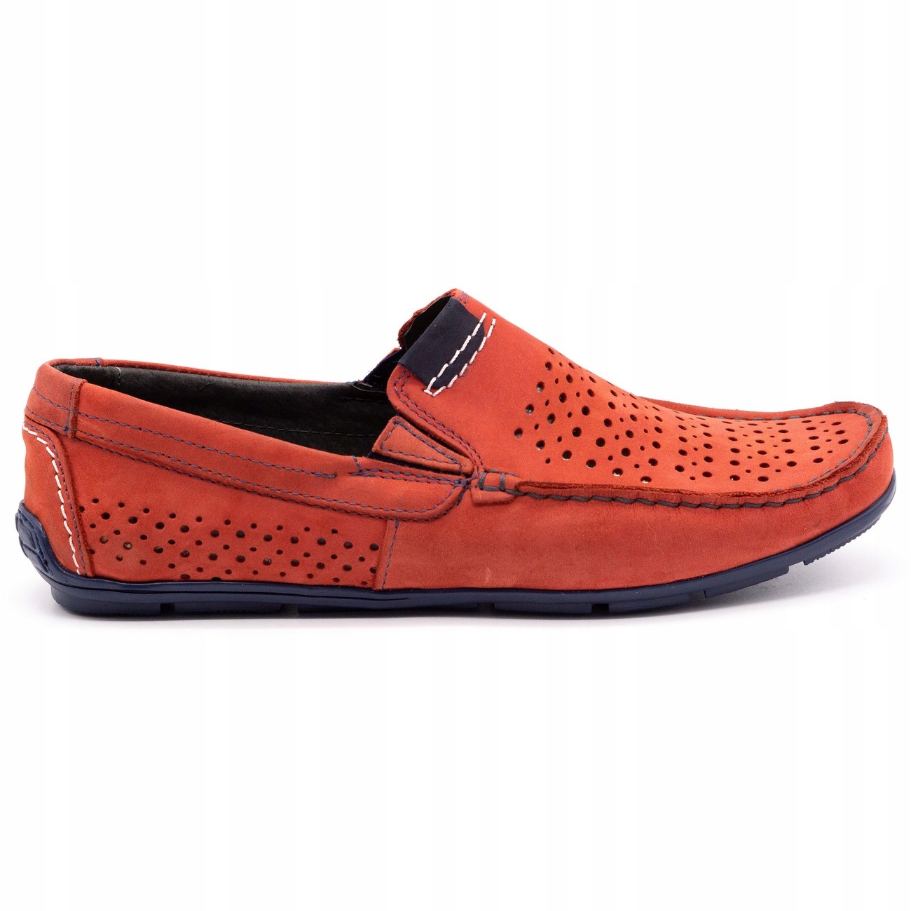 

Buty Męskie Mokasyny Skóra Lato 906 Czerwony 40