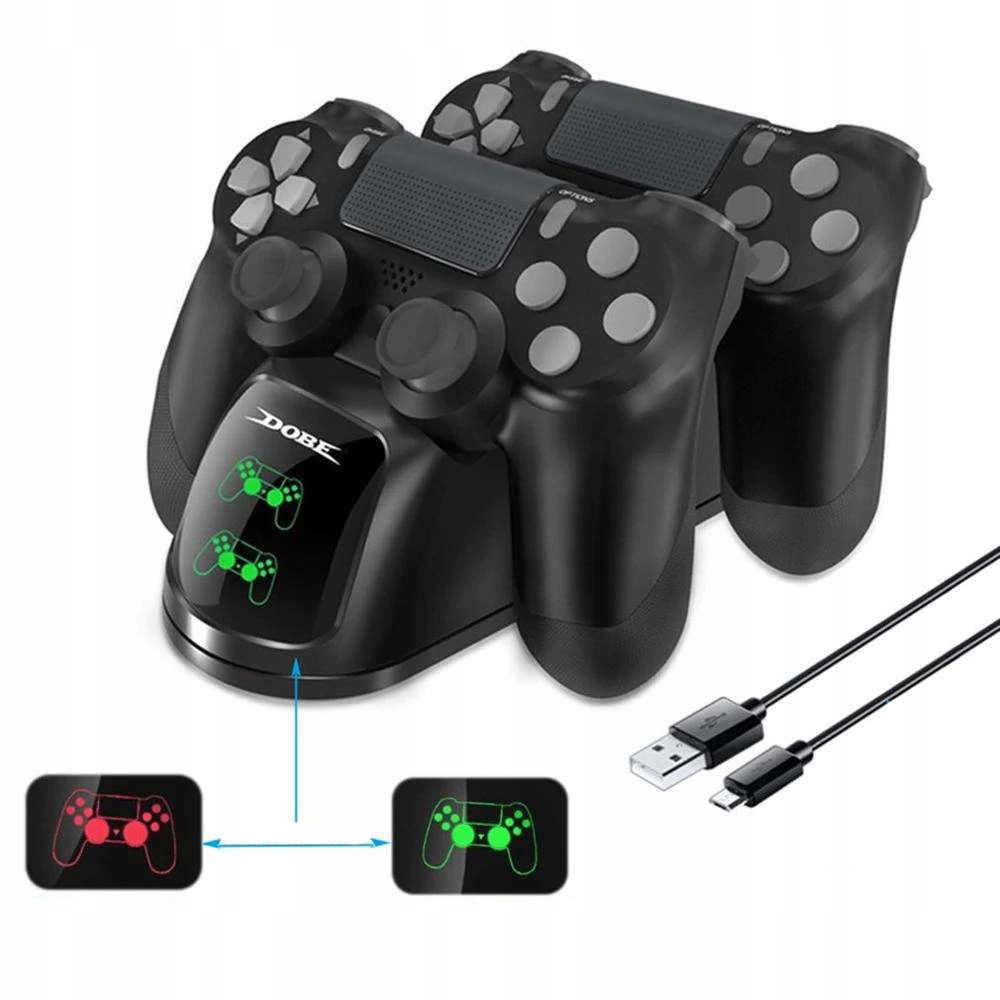 STACJA DOKUJĄCA PADÓW DO PS4 ŁADOWARKA 2 PADY
