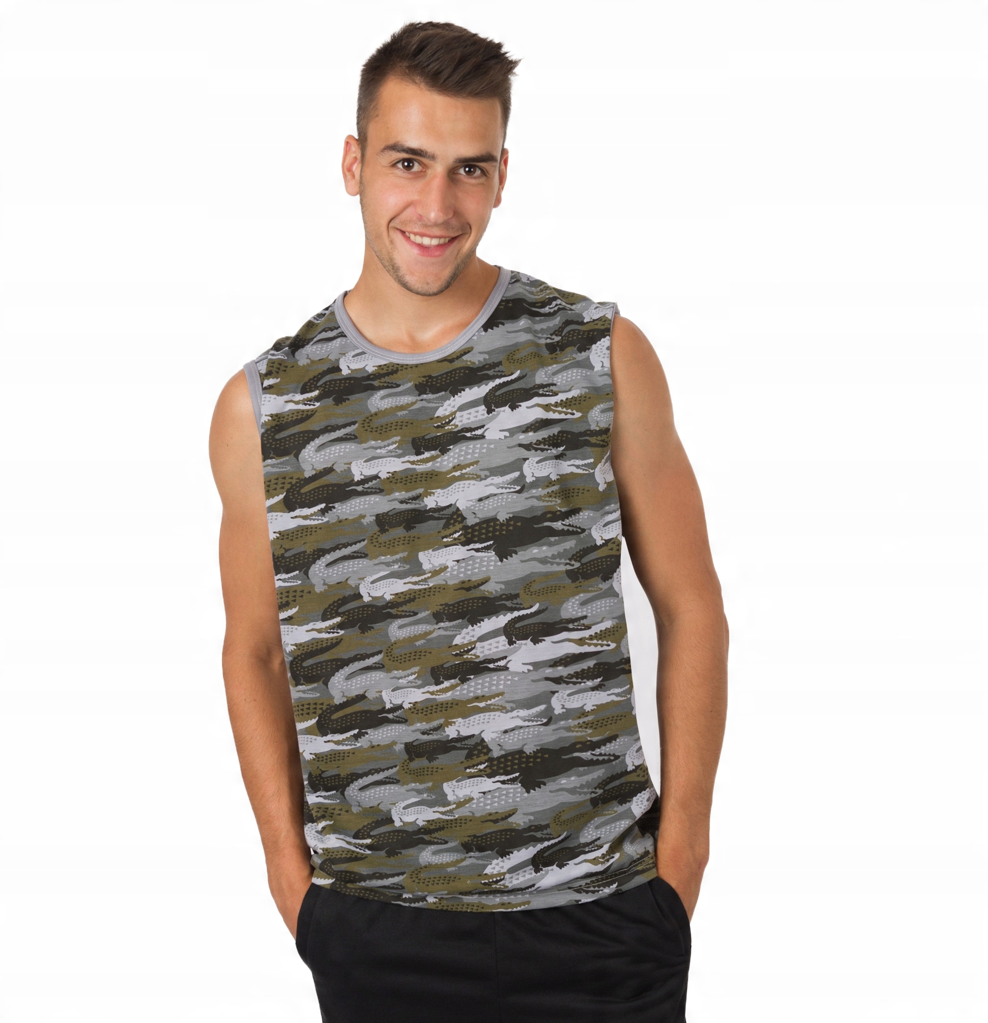 

T-shirt Koszulka Bez Rękawów Męska Moro 497-03 XL