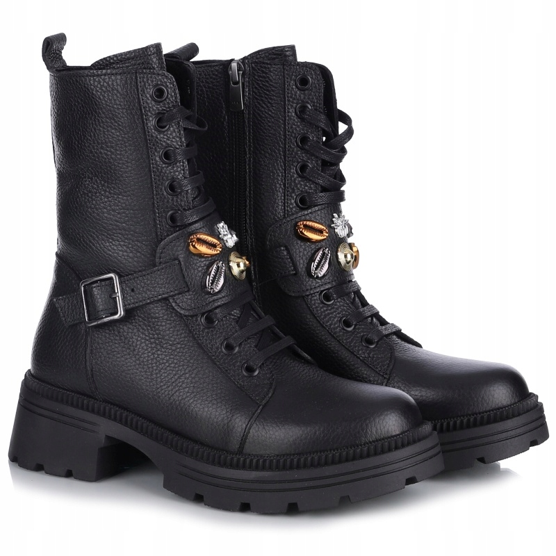 Dámské kotníkové boty Bombonella 8T G182 2165 Syh Fltr černé Kůže Vel. 37