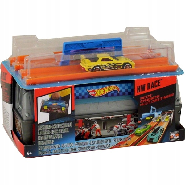 

CFC81 Hot Wheels wyścigowy zestaw skrzynka wyrzutn