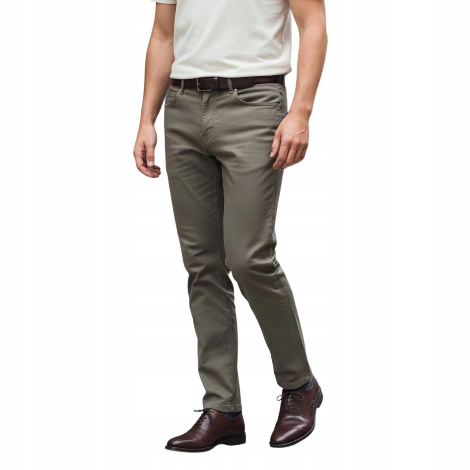 Pánské klasické khaki džínové kalhoty Faguo vel. 42