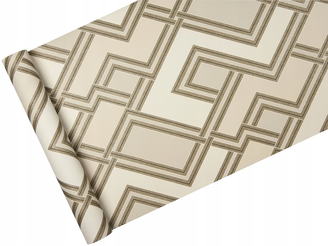 

Tapeta Beżowa geometria w stylu art-deco