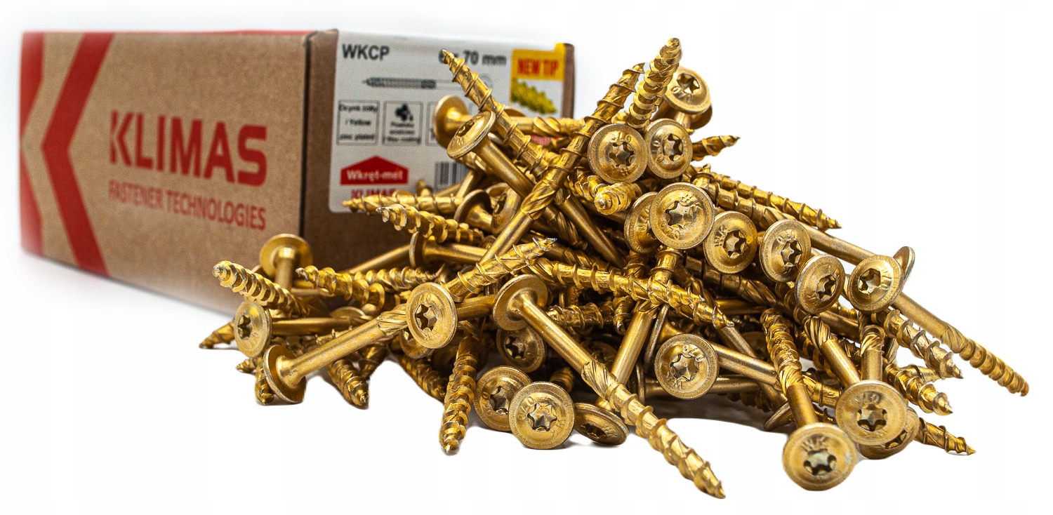 

Wkręty Ciesielskie Do Drewna Talerzowe 6x70 Torx