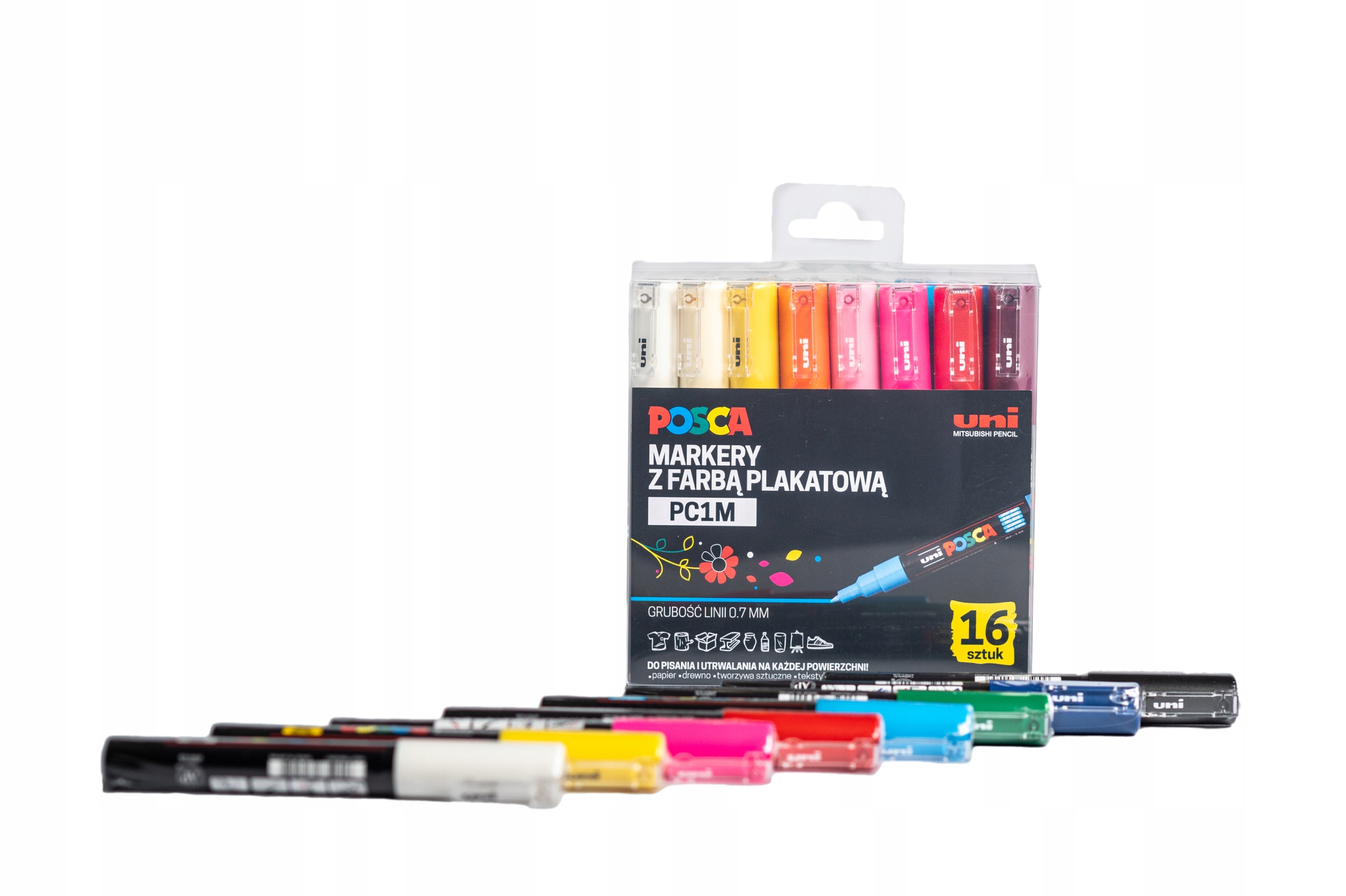 Fixy PC-1M sada 16 barev Posca Uni