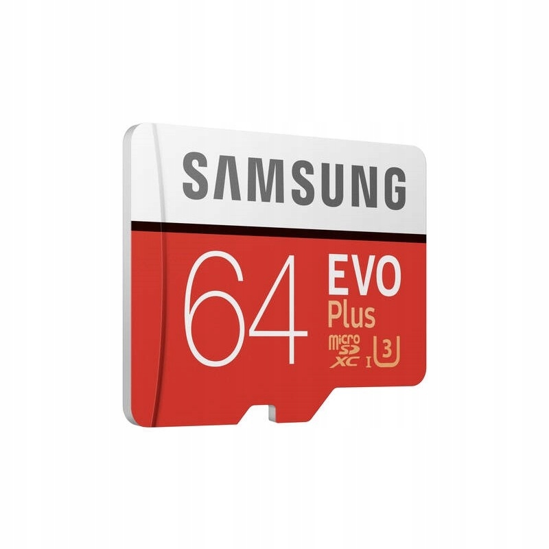 Samsung EVO Plus microSDXC Memory Card 64GB + adapter SD Stan opakowania oryginalne