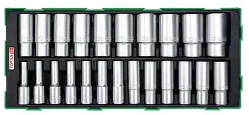 Vložka do kočíka Sada 23 ks 6-HRANNÁ 431x188 mm Toptul GTB23050