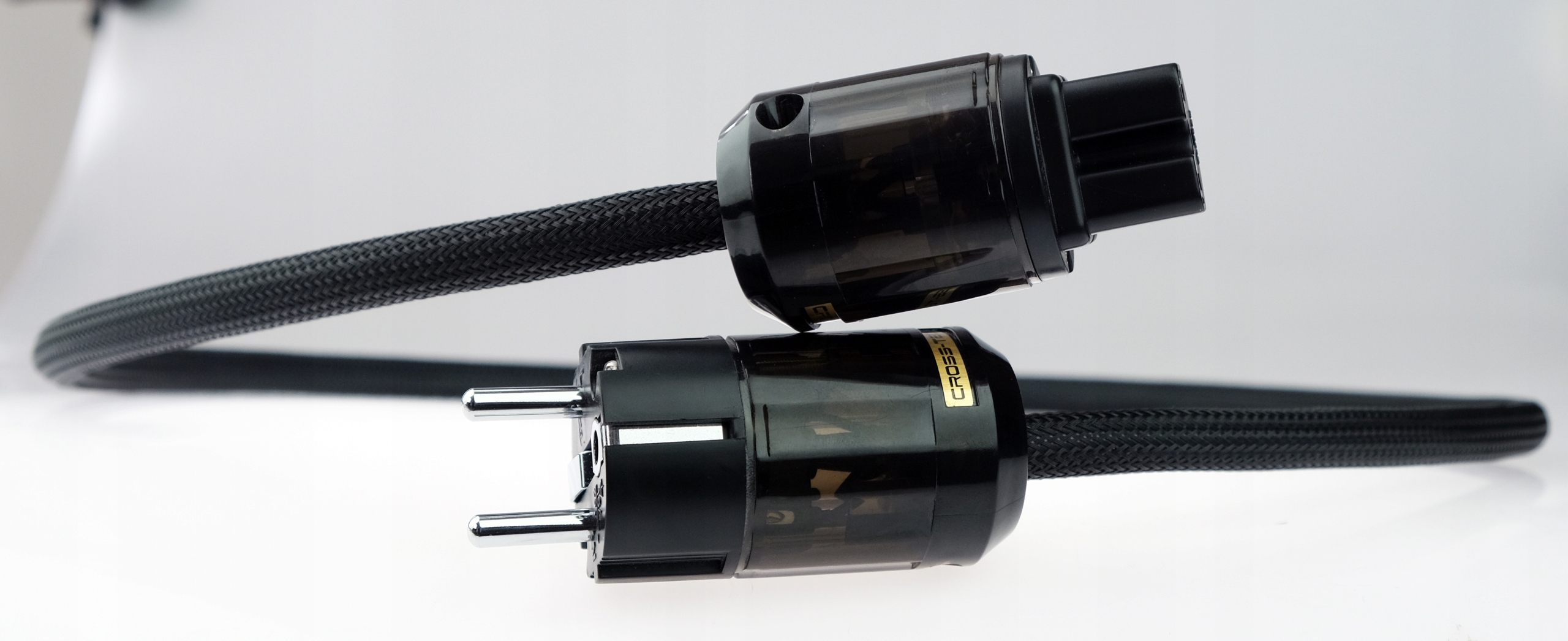 Kabel przewód zasilający PRĄDOWY 230V CROSS-TECH oplot - 3m Marka Cross-Tech