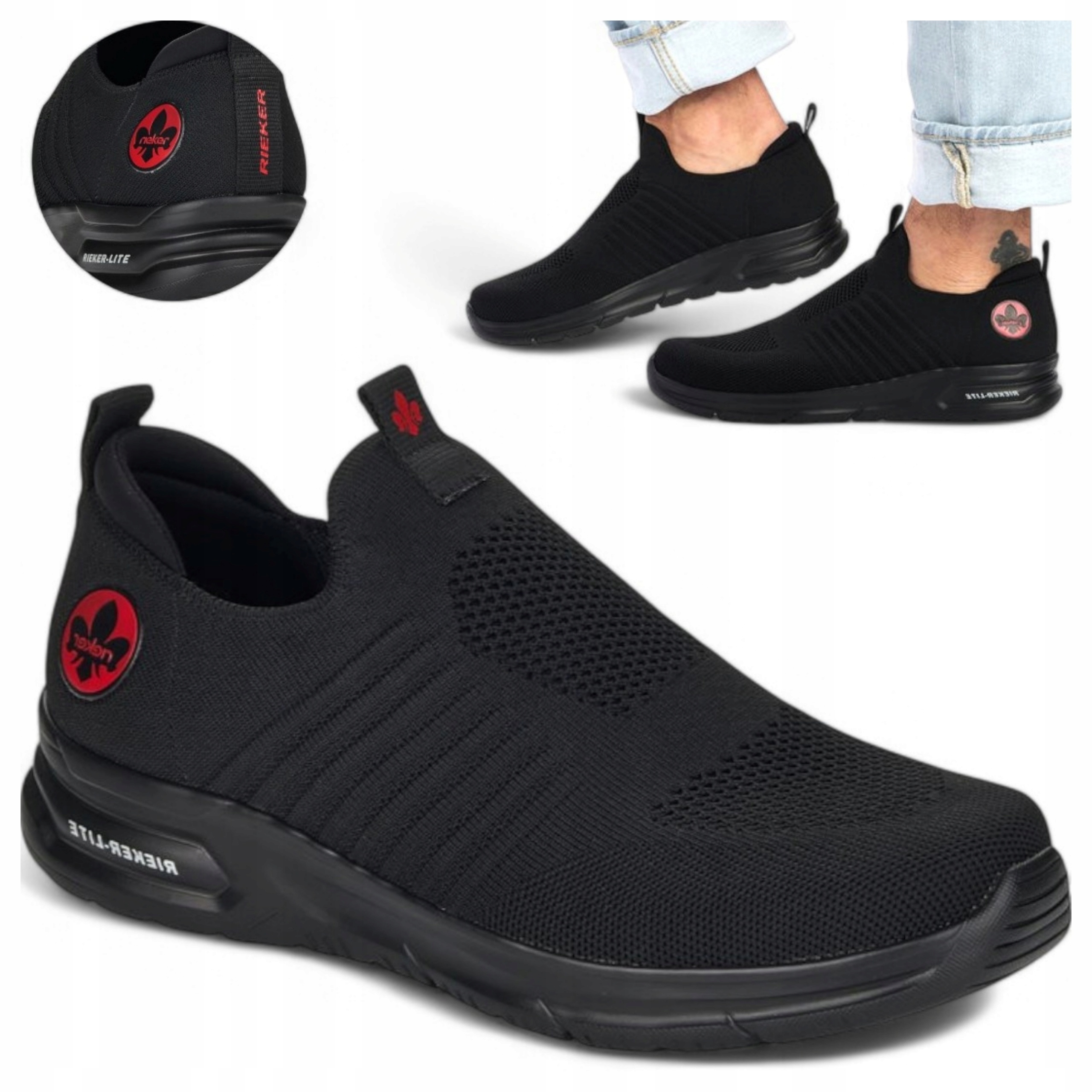 Rieker Pánská Obuv 44 Ažurové Nazouvací Měkké Letní Sportovní Polobotky