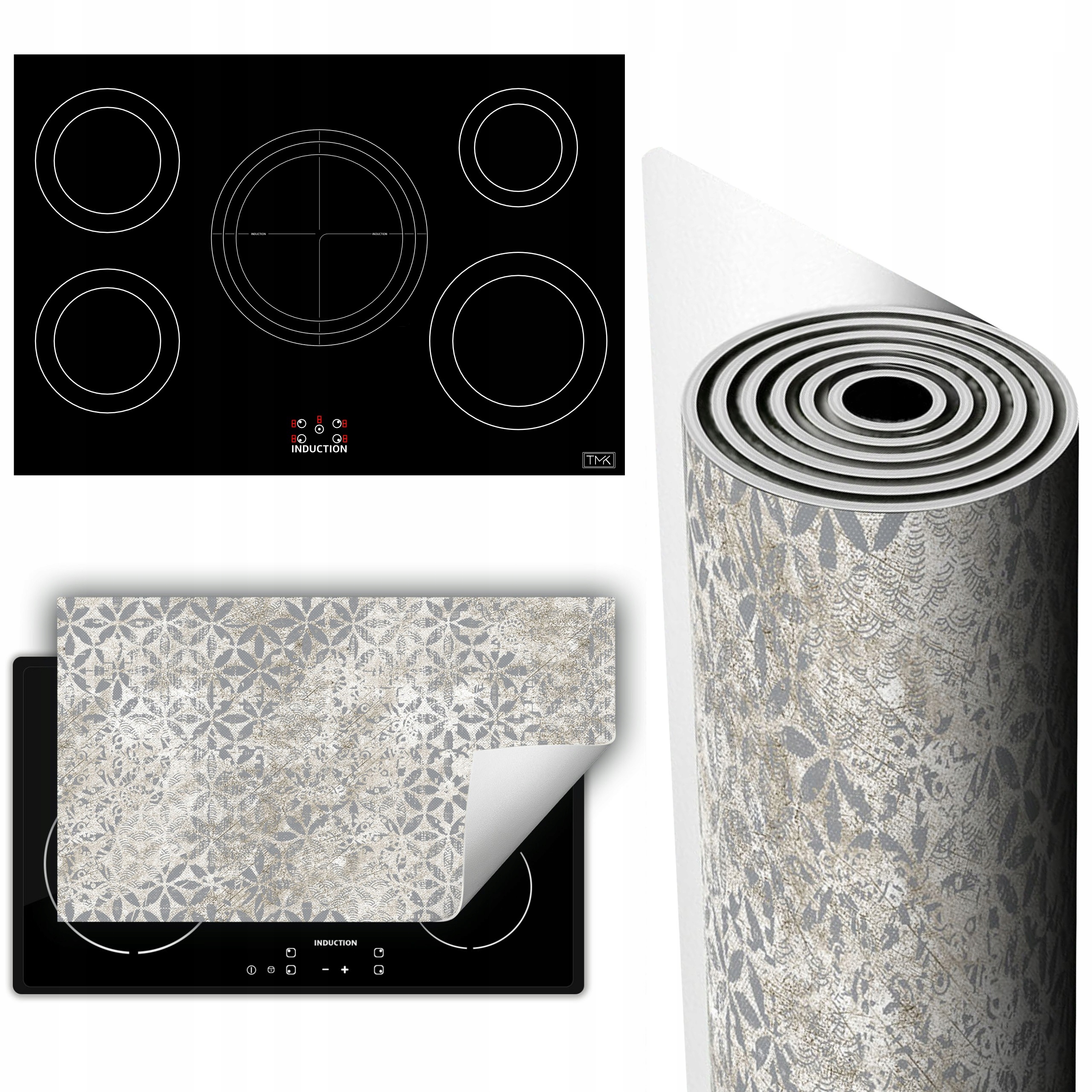 Vinylová Podložka Na Ochranu Kuchyňské Desky 90x52 šedá mozaika