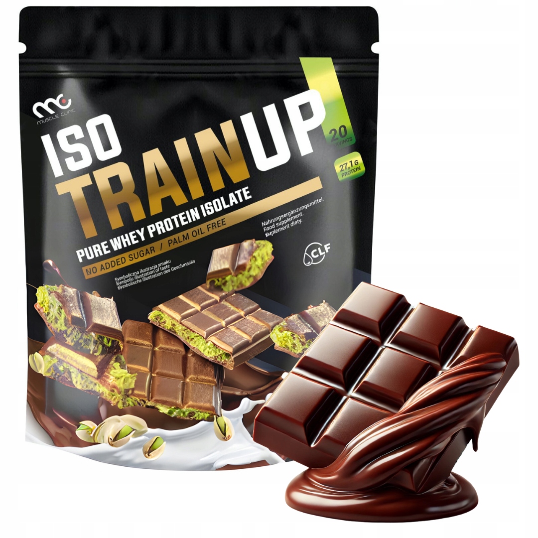 Proteinový izolát Muscle Clinic čokoládový 600 g bez cukru