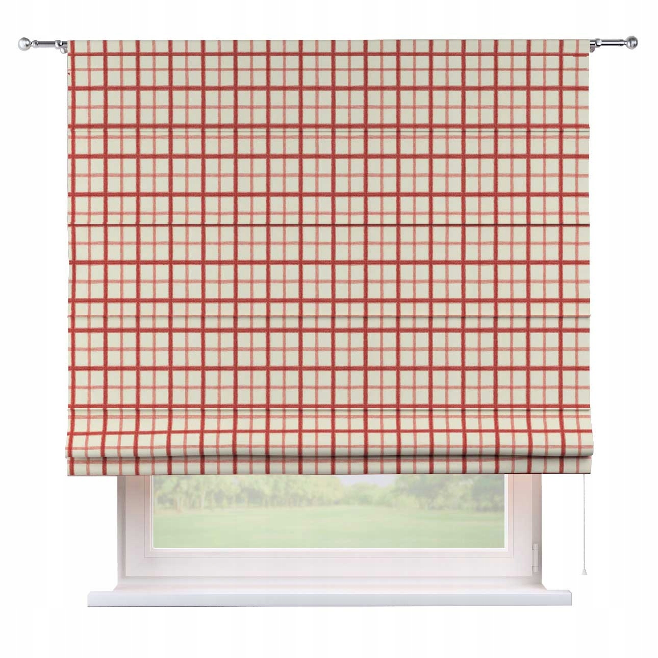 Hotová římská roleta Torino 80x160 cm červená