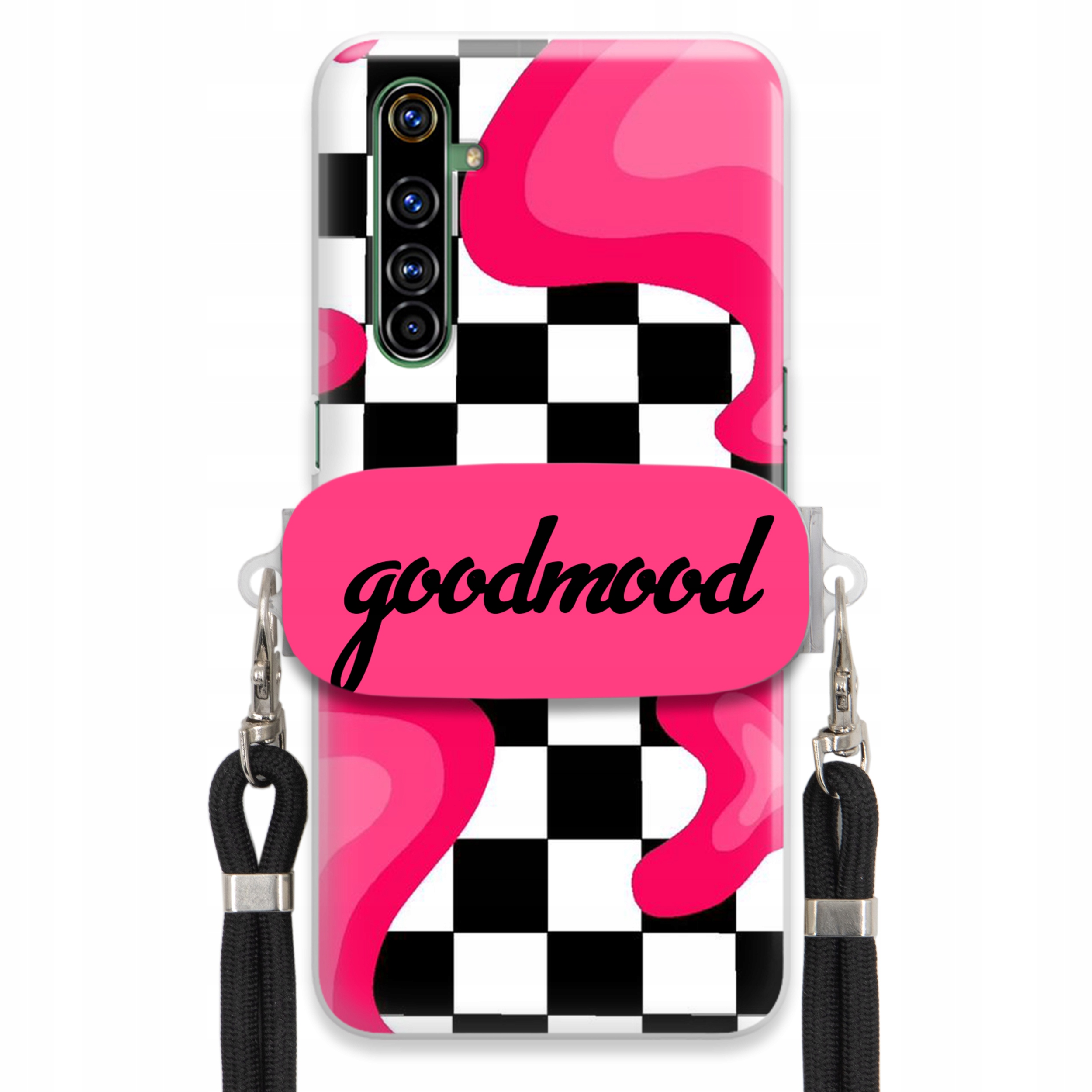 Puzdro Pre Realme X50 Pro Set Case Držiak Na Vodítko Čierny Pre Teen Splash