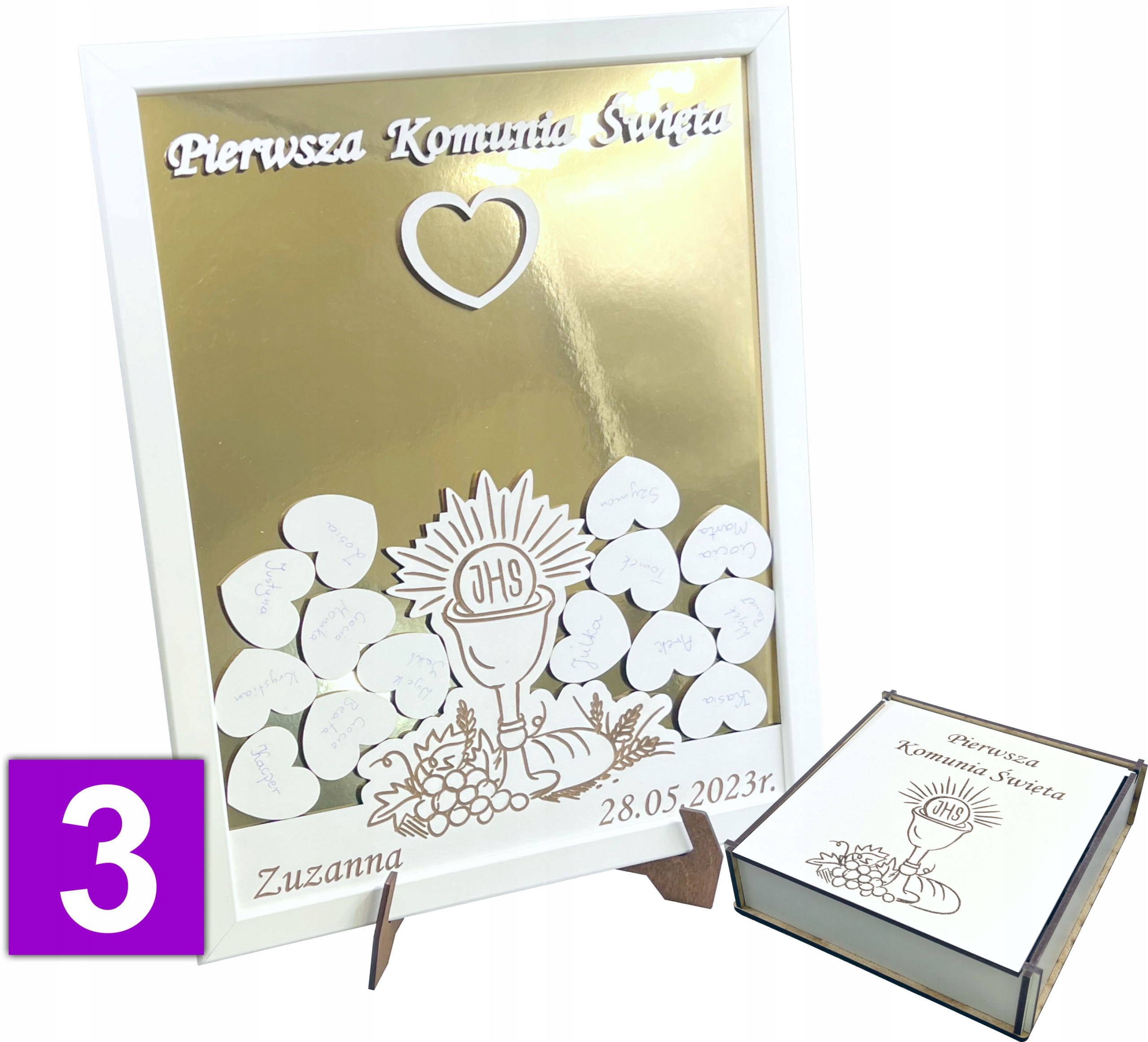 KSIĘGA GOŚCI Komunia WRZUTKA RAMKA pamiątka Pierwsza Komunia Święta Liczba stron 1