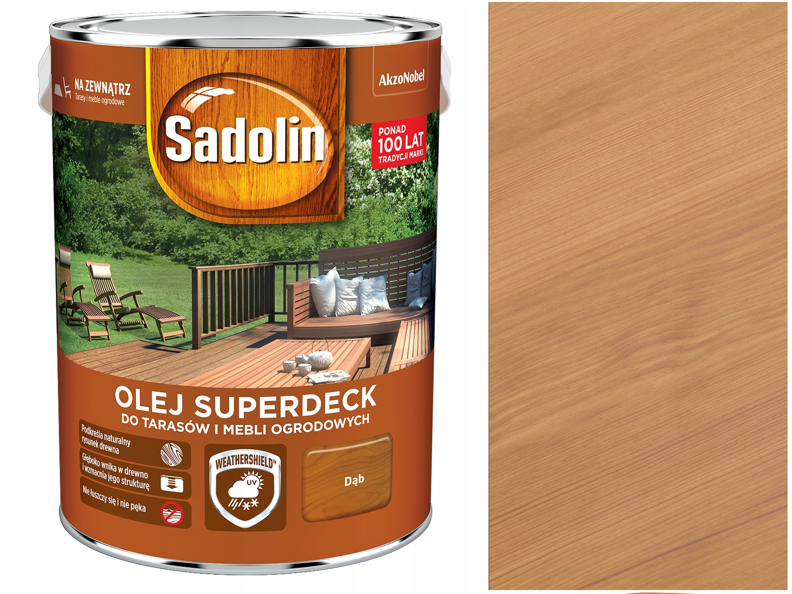 

Sadolin Superdeck olej do tarasu Dąb 10L
