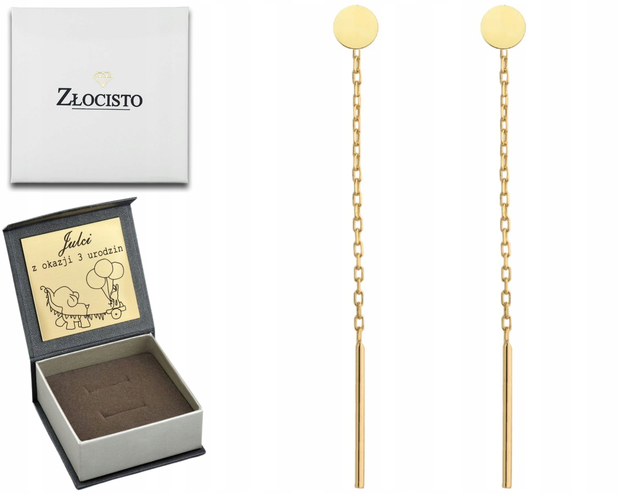 Náušnice Provlékací Provlékací Kolečko Plech 585