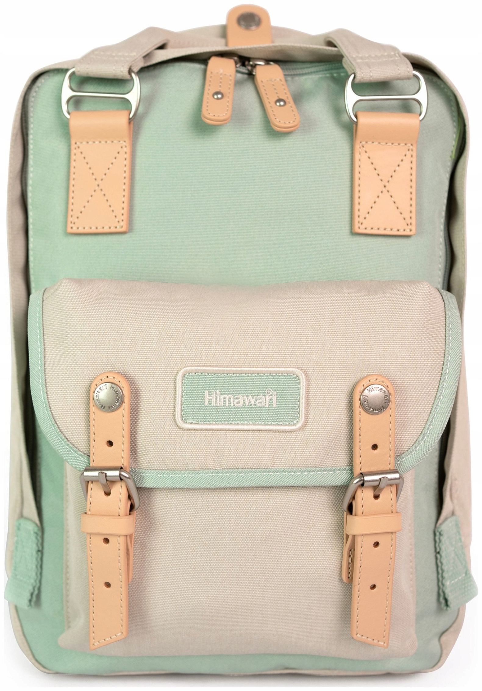 Batoh na notebook Himawari Mist S do práce do školy, lehký, módní, mátový