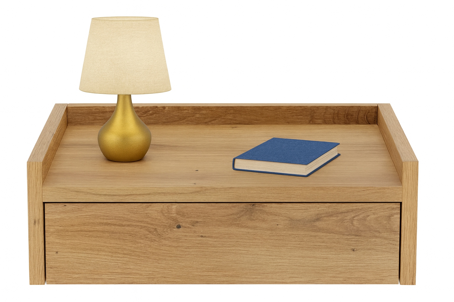 Závesný nočný stolík Nuvia 45 dub artisan, závesná nástenná skrinka 45x35