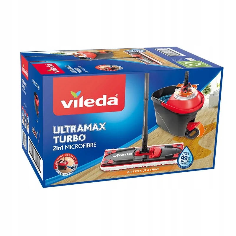 

Vileda Mop Obrotowy Płaski Ultramax Turbo