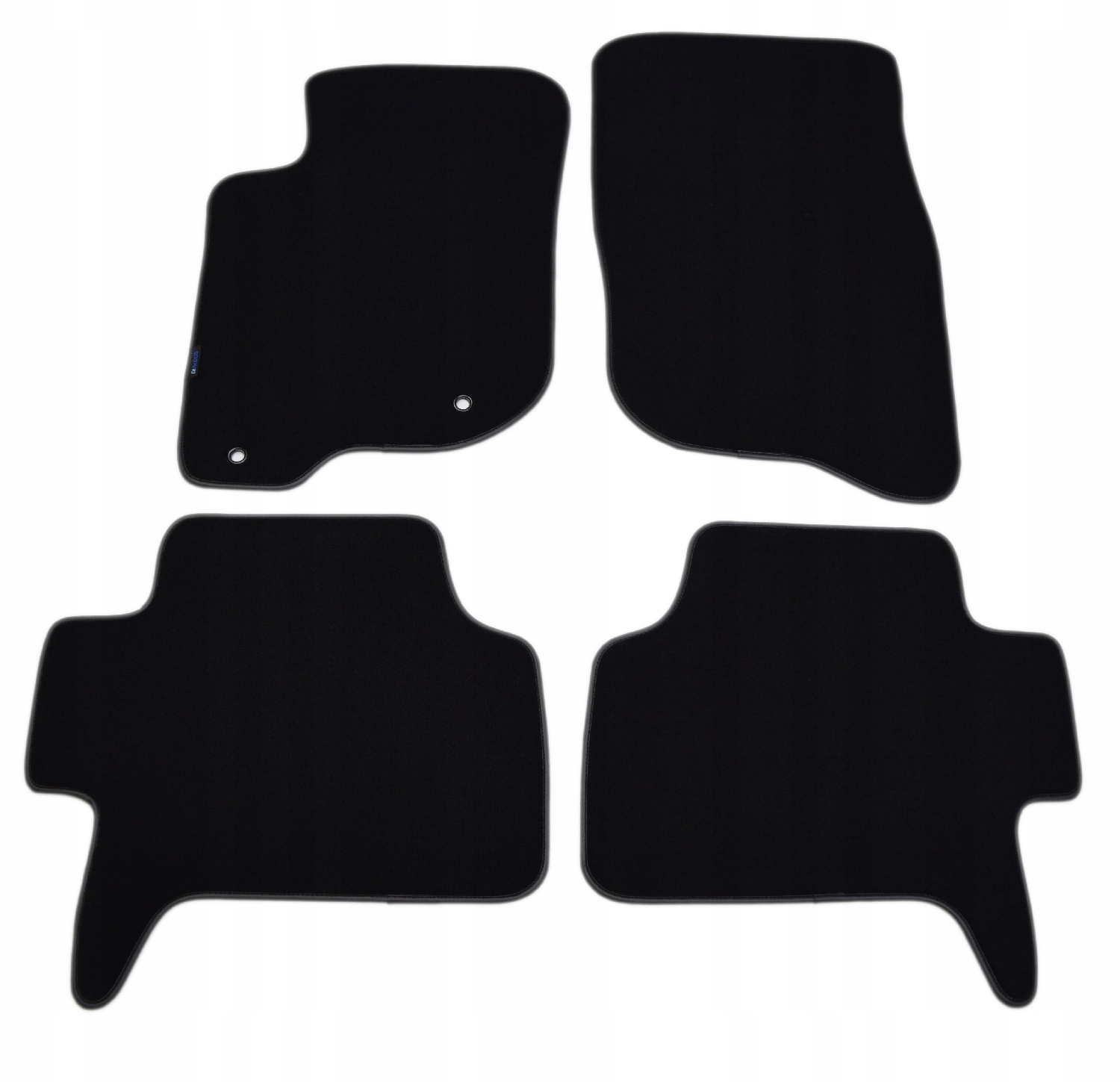 Mitsubishi Pajero Sport 2009-2015 Grafitové velurové koberce Diamond.