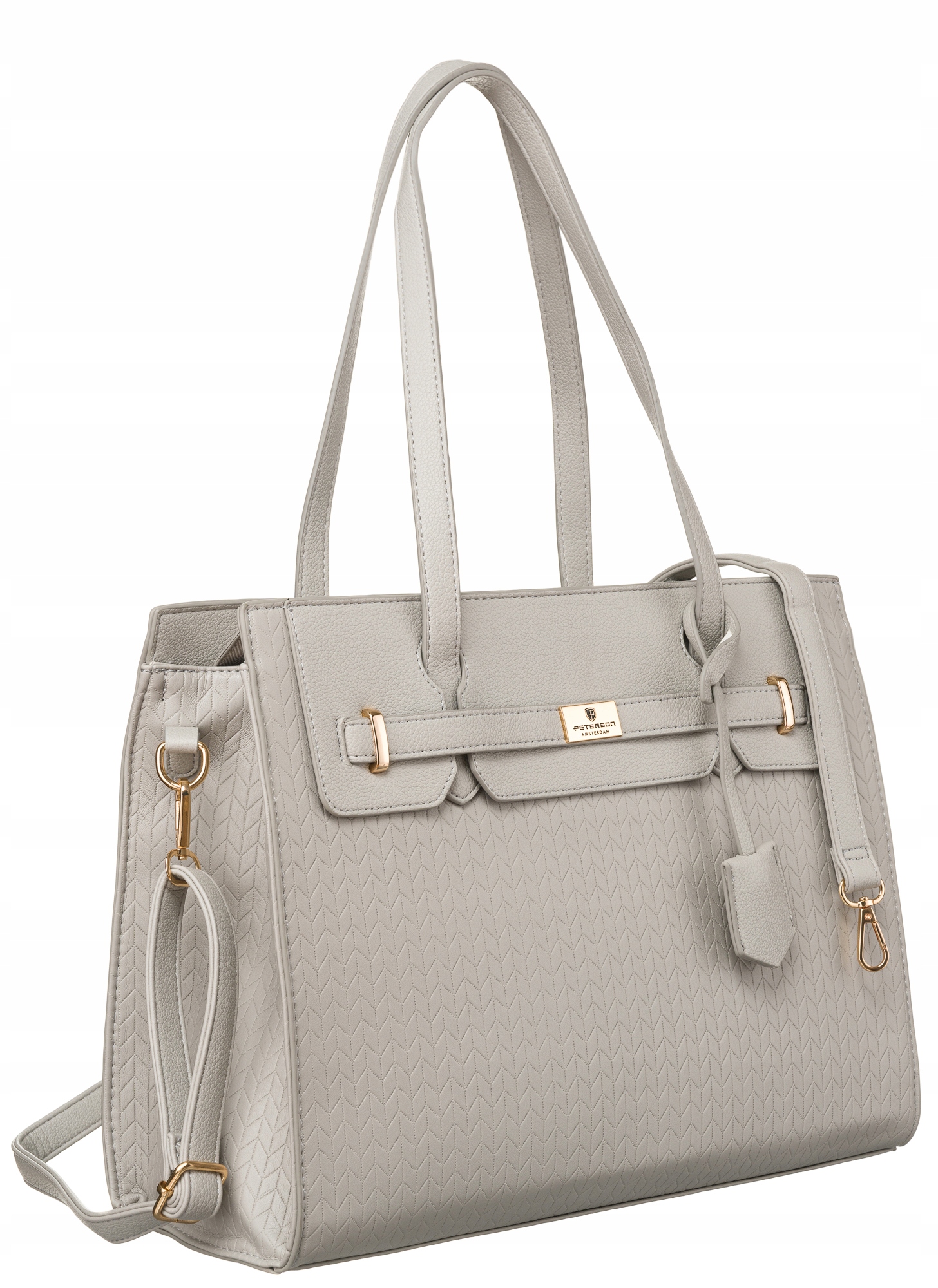 Peterson torebka damska miejska na suwak z kieszeniami
