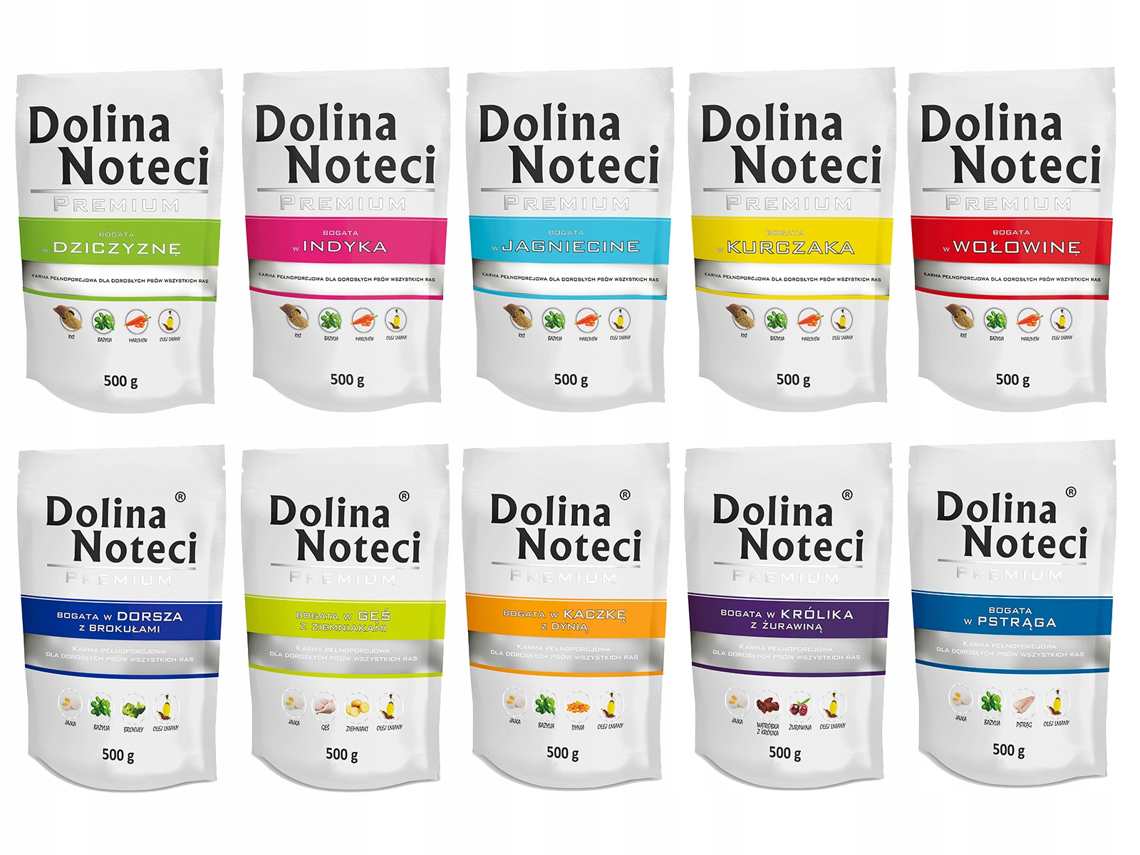 Dolina Noteci Premium Saszetka 10X500G MIX Smaków